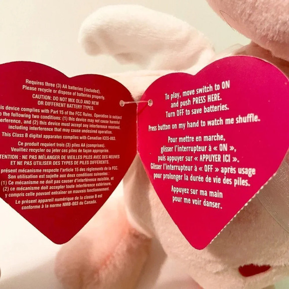 2014 Hallmark Cupid Shuffle Plush Pig Sound Motion 12 Inch Valentine Animated - Picture 5 of 15